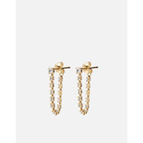 Miansai Comet Earrings | Pair Polished Gold/White Sapphire
