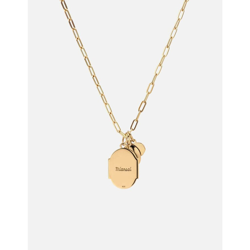 Miansai Conception Pendant W/Cable Chain Necklace, Gold Vermeil | 18In. Polished Gold