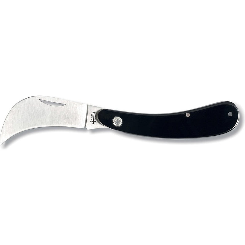 Coltellerie Berti Fratelli Roncola Foraging Knife | Black Lucite Handle-84