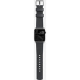 Nomad Modern Leather Apple Watch Strap | Slate Gray/Silver- NM1A42SM00
