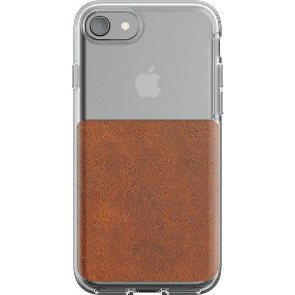 Nomad Clear Case iPhone 7/8 | Clear/Horween Brown Leather