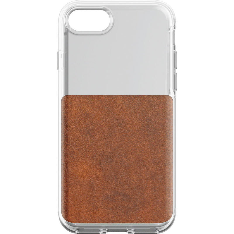 Nomad Clear Case iPhone 7/8 | Clear/Horween Brown Leather