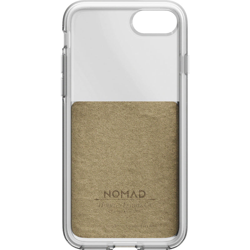 Nomad Clear Case iPhone 7/8 | Clear/Horween Brown Leather