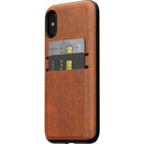 Nomad Card Case for iPhone X | Horween Brown Leather