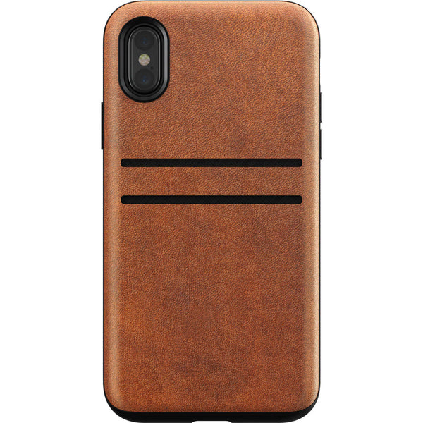 Nomad Card Case for iPhone X | Horween Brown Leather