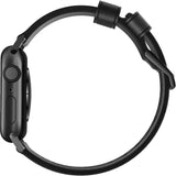 Hello Nomad Modern Leather Apple Watch Strap | Black Hardware / Black Leather NM1A41BM00