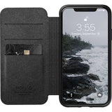 Nomad Folio Case for iPhone XR | Rustic Brown Rugged Leather