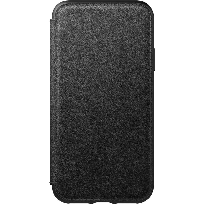 Nomad Folio Case for iPhone X/XS | Black Rugged Leather