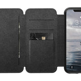 Nomad Folio Leather Tri-Fold Case for iPhone X/XS | Rustic Brown