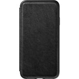 Hello Nomad Folio Leather Case for iPhone XS Max | Black Leather NM21T10H00