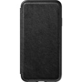 Hello Nomad Folio Leather Case for iPhone XS Max | Black Leather NM21T10H00