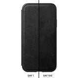 Hello Nomad Folio Leather Case for iPhone XS Max | Black Leather NM21T10H00