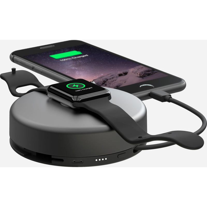 Hello Nomad Pod Pro Portable Battery for Apple Watch + iPhone | Space Gray PODPRO-APPLE-SG