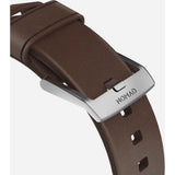 Nomad Modern Leather Apple Watch Strap | Silver Hardware / Brown Leather