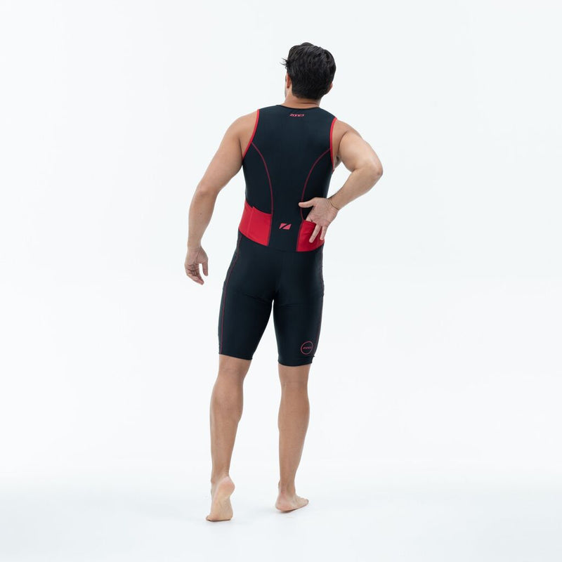 Zone3 Men's Activate Trisuit | Black/Red