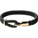 Miansai Women's Gold Plated Single Trice Bracelet w/ Sleeve | Black- 101-0175-001