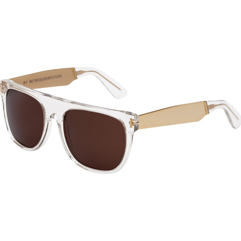 RetroSuperFuture Flat Top Sunglasses | Francis Crystal Gold 893