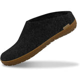 Glerups The Slip-On with Natural Rubbery Sole | Honey Charcoal