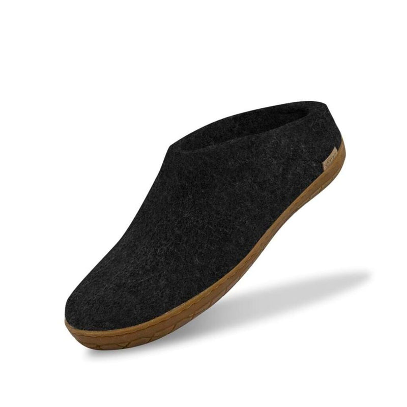 Glerups The Slip-On with Natural Rubbery Sole | Honey Charcoal