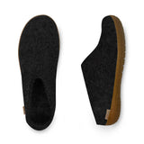 Glerups The Slip-On with Natural Rubbery Sole | Honey Charcoal