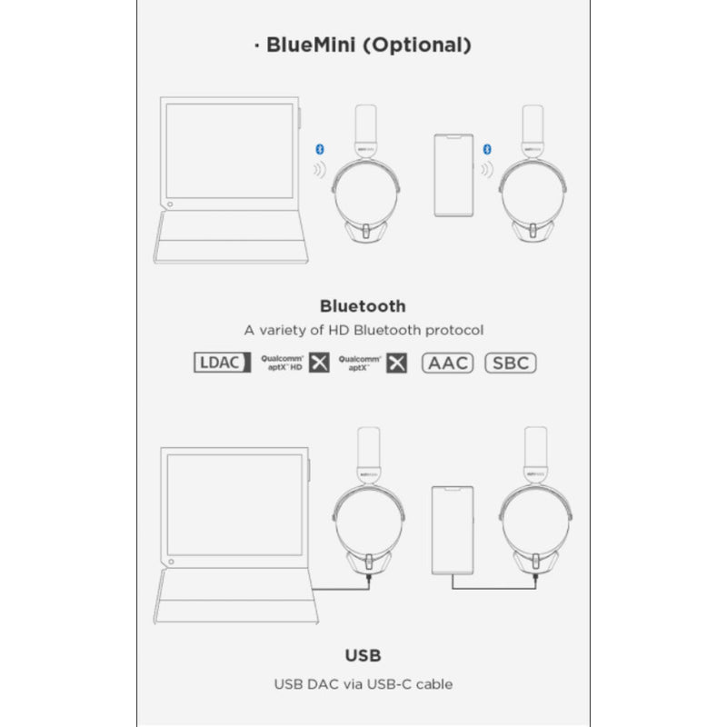 HifiMan HE-R10D Dynamic Version Headphones | Black/Wood