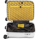 Crash Baggage Icon Tone on Tone Trolley Suitcase | Lucent White