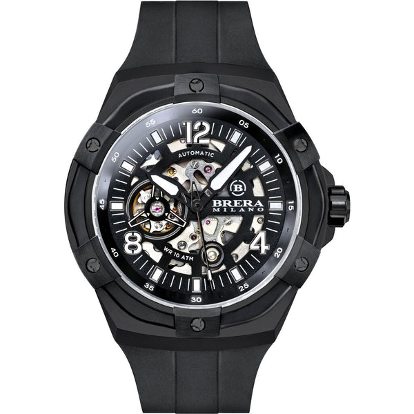 Brera Milano BMSSAS4503 Supersportivo Evo Automatic Watch | Stainless Steel/IP Black