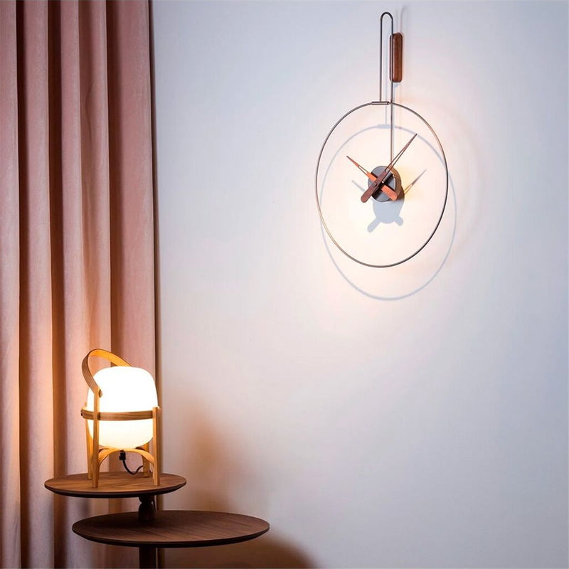 Nomon Mini Daro Clock | Micro Dargo, Hands In Walnut Wood