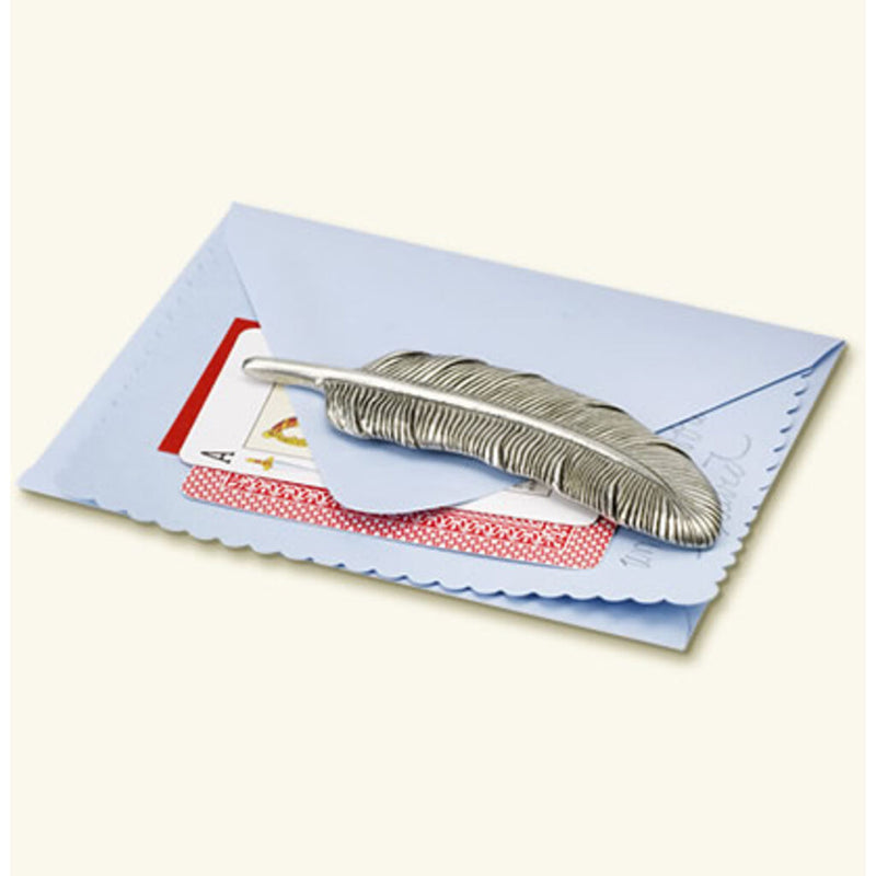 Match Feather Paper Weight | Pewter