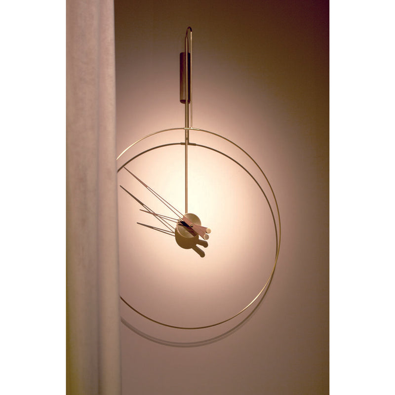 Nomon Daro Wall Clock | Brass/Walnut