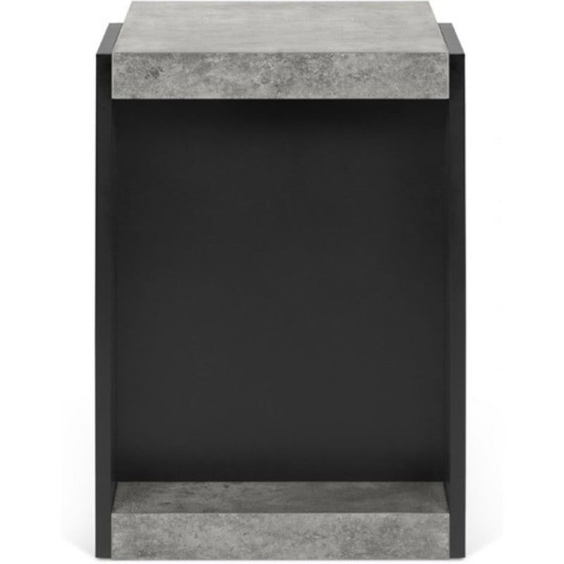 TemaHome Klaus Side Table | Concrete Color / Pure Black 9000.627804