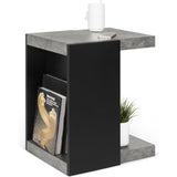 TemaHome Klaus Side Table | Concrete Color / Pure Black 9000.627804