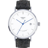 Rossling & Co. Classic Automatic Glencoe Watch | Silver/White/Blue RO-002-001