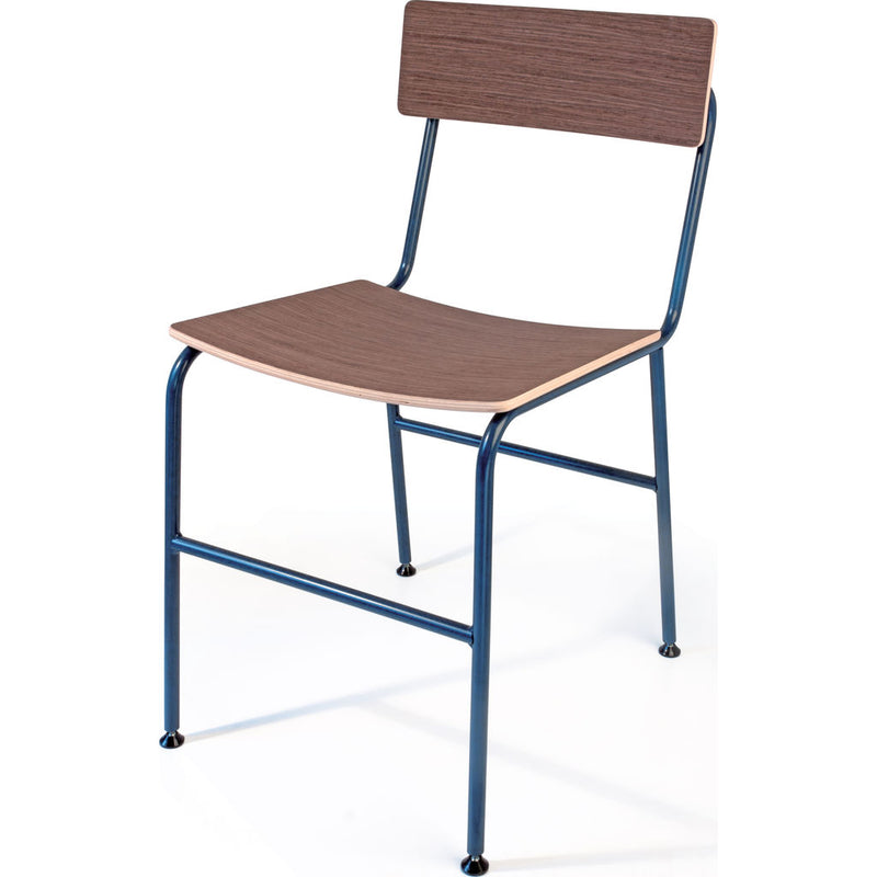 Atipico Nota Desk Chair | Steel Blue/Walnut Burl 9080