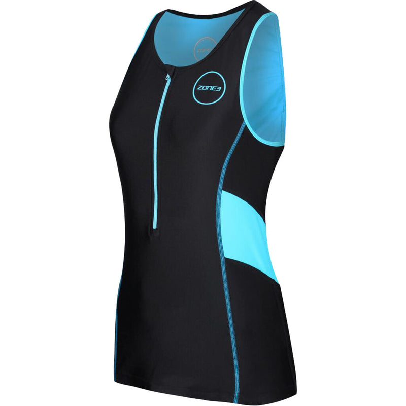 Zone3 Women's Activate Tri Top | Black/Turquoise