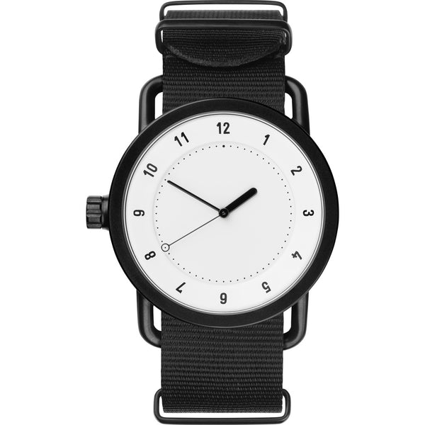 TID No. 1 White Watch | Black Nylon 10110121