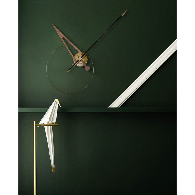 Nomon Cris G Wall Clock | Fiberglass/Walnut/Brass