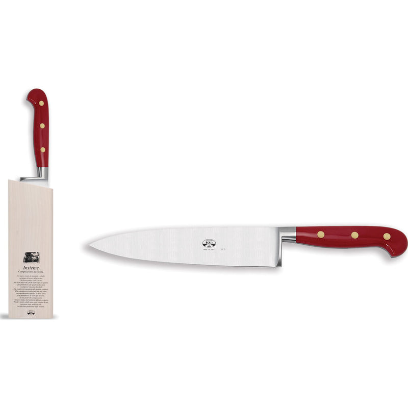 Coltellerie Berti Insieme 8" Chef's Knife w/ Magnetized Wood Block