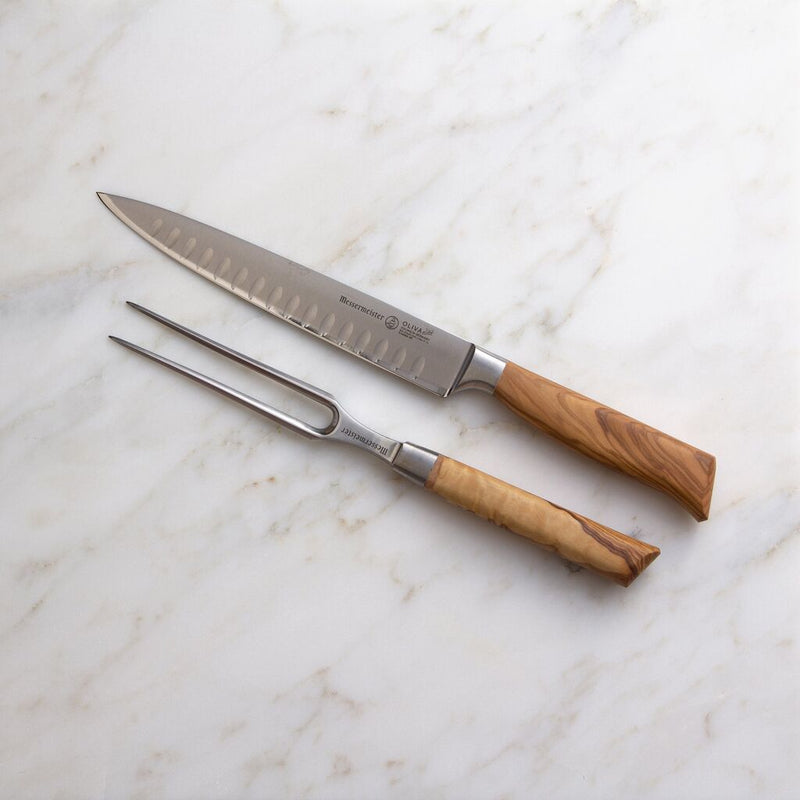 Messermeister Oliva Elite Kullenschliff Carving Set | 2 Piece