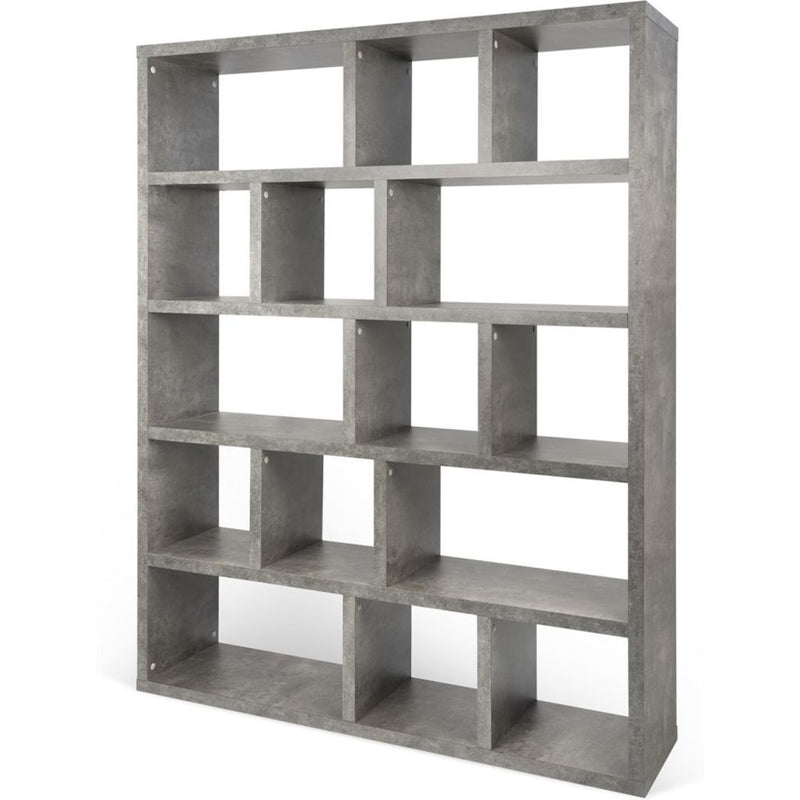 TemaHome Berlin 5 Level Bookcase 150 Cm | Concrete Look 9500.320309