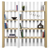 TemaHome Wind Bookcase | Oak / Pure White 9500.321566
