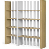 TemaHome Wind Bookcase | Oak / Pure White 9500.321566