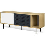 TemaHome Dann Dots Sideboard | Oak / Metallic White & Anthracite 9500.402623