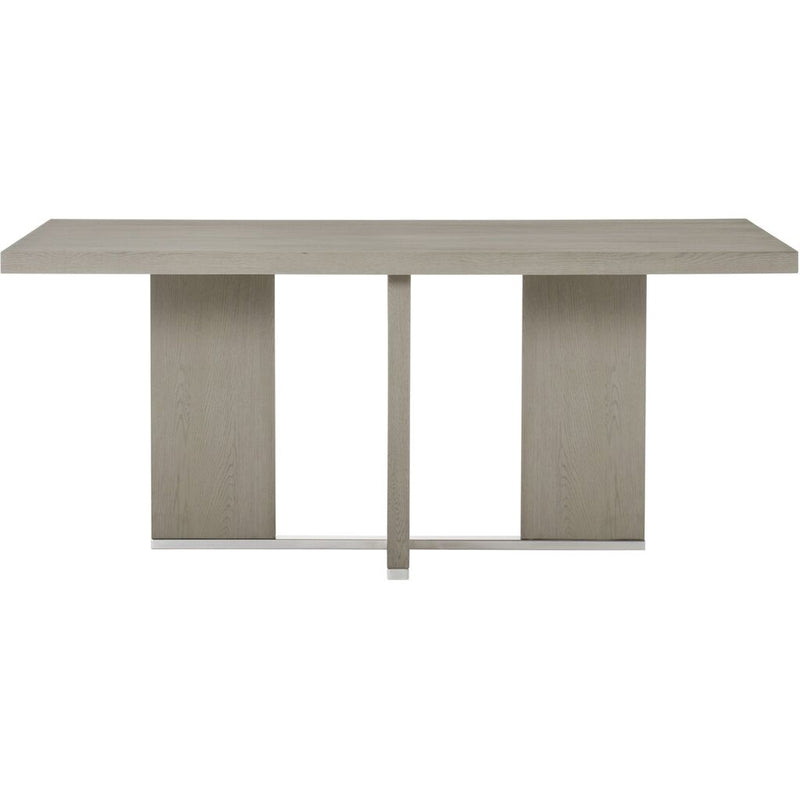 Sonder Living Calvin Cross 72" Dining Table | Grey Oak