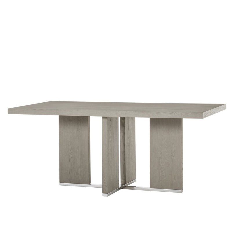 Sonder Living Calvin Cross 72" Dining Table | Grey Oak