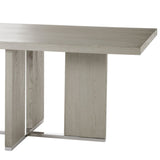 Sonder Living Calvin Cross 72" Dining Table | Grey Oak