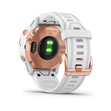 Garmin Fenix 6S Pro GPS Smartwatch Rose Gold - White Band, 010-02159-10