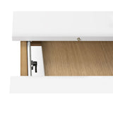 Temahome Niche Dining Table | Pure White/Oak
