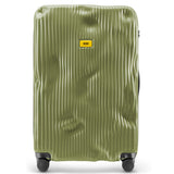 Crash Baggage Stripe Trolley Suitcase - Olive