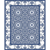 Beija Flor Armenian Floor Mat | Blue